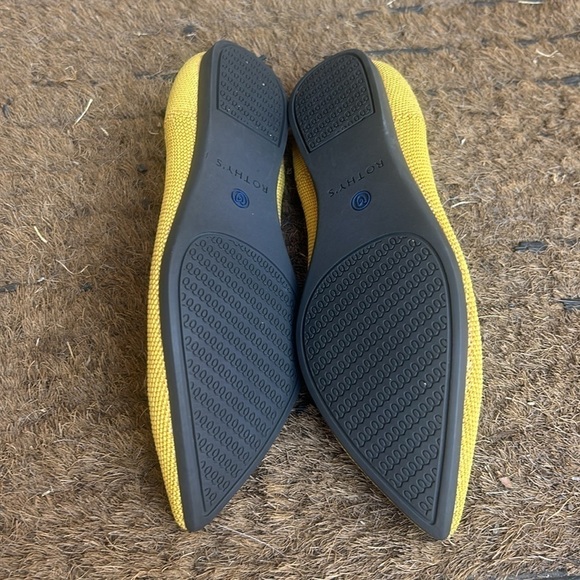 Rothy's the Point Flats Marigold Yellow Size 6 - Picture 9 of 10